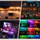 thumbnail image 5 of Luces LED para Disco con Control Remoto, Luces Recargables Debajo Del Gabinete, Luces para Disco Que Funcionan con Pilas, Temperaturas de 3 Colores y 12 Colores RGB, Luces Magnéticas Regulables para Escaleras de Armario de Cocina, Paquete de 6, 5 of 7