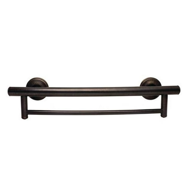 Grabcessories 61036 2-In-1 Grab Bar Towel Bar, Oil-Rubbed Bronze