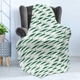 thumbnail image 4 of Crocodile Soft Flannel Fleece Blanket, Funny Green Alligator Animals in Cartoon Style Zoo Reptile Biting Characters, Cozy Plush for Indoor and Outdoor Use, 50" x 70", Green and White, by Ambesonne, 4 of 5