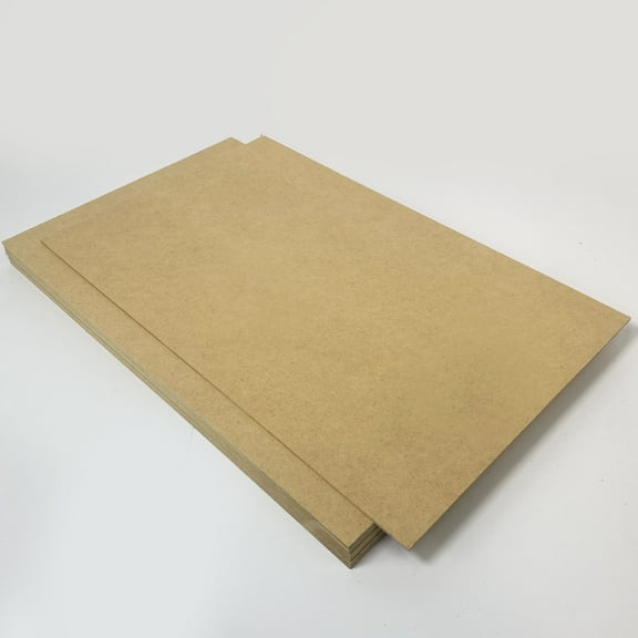 10 Boards of 12”x 19”, 6mm 1/4th inch MDF (Medium Density Fiberboard), Laser Ready, Unfinished | for Laser Engraving, CNC, Wood Burning, Router, Scroll Saw. by Craft Closet