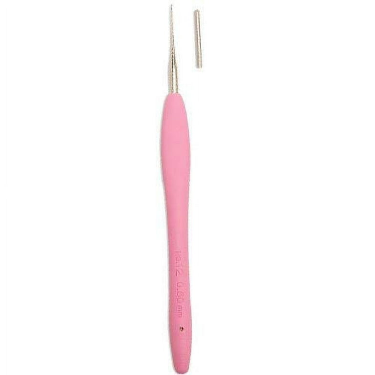 Clover Amour Crochet Hook Gift Set, W/neon Green/pink Case, Amour
