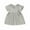 Grey, variant on Girls Dresses Solid Color Simple Strip Pocket Lace Short Sleeve Three Color Kids Outfits