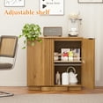 thumbnail image 4 of Brafab Wood Buffet Cabinet with Fluted Doors, Accent Sideboard Storage Credenza Multifunctional Console Table for Living Room, Dining Room, 4 of 8