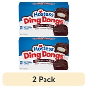 (2 pack) Hostess Ding Dongs Snack Cakes, Chocolate Flavor, 12.7 oz Box (10 Count)