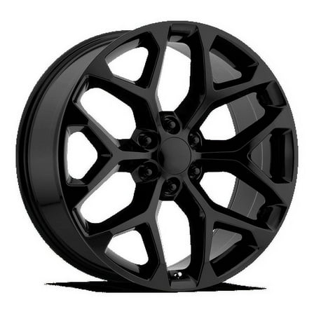 OE Creations Aluminum Rim PR176 24X10in Gloss Black Milled Finish, 176M-2415824