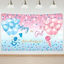 Mocsicka Pink Blue Gender Reveal Backdrop Balloon Gender Reveal Photography Background