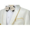 thumbnail image 4 of ETHAN Tux for Boys White Blazer for Boys with Wedding Prom Party Easter Suits for Boys Size 6, 4 of 6