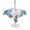 Teal Blue, Cyan, Ash Gray, Frost White, variant on Outdoor Tablecloth with Umbrella Hole for Patio/Picnic/Party/Camping, Pink Grey Floral Waterproof Table Cloth Square Cover Washable, Botanical Leaves Spring Chic Flower (60"x 60")