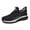 BLACK, variant on YUDAI Men's Slip-On Walking Shoes – Non-Slip, Breathable Mesh Sneakers for Gym, Workout & Everyday Wear