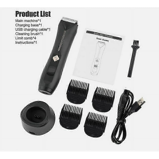Compatible Men's Manscaping Pubic Hair Trimmer Groin Electric Ball Body Shaver Waterproof#V_Perfect Gift