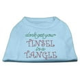 thumbnail image 6 of Christmas Pet Dog  Cat Shirt Rhinestone, "Don't Get Your Tinsel In A Tangle", 6 of 11