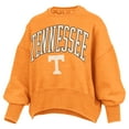 thumbnail image 2 of Women's Pressbox Tennessee Orange Tennessee Volunteers Oversized Waist-Length Crewneck Sweatshirt, 2 of 3