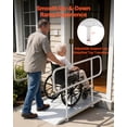 thumbnail image 2 of VEVOR Wheelchair Ramp with Handrails, 71.1 x 32.7 in, Heavy Duty Wide Aluminum Wheelchair Ramp with Adjustable Legs, 1000 lbs Capacity, Portable Threshold Ramps for Home Steps, Stairs, Doorways,Curbs, 2 of 9