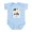 Sky Blue, variant on CafePress - Teddy Roosevelt Infant Bodysuit - Baby Light Bodysuit, Size Newborn - 24 Months