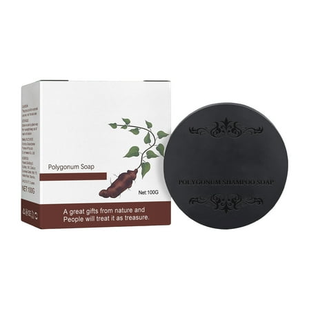 HHBEAUTY Darkening Shampoo Bar, Polygonum Multiflorum Black Hair Soap, Natural Bar Shampoo for Women & Men, Nourishing and Moisturizing