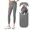 Gray, variant on FJUCHAI Workout Leggings Yoga Pants Women Seamless High Waisted Yoga Leggings Tights S-XXXL