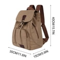 thumbnail image 3 of 100Fens Vintage Canvas Backpack Outdoor Travel Hiking Rucksack School Bookbags, 3 of 6