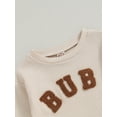 thumbnail image 3 of ZAXARRA Toddler Boys 2PCS Pants Sets Long Sleeve Letter Embroidery Tops and Drawstring Pants Sets, 3 of 7
