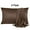 Brown, variant on PiccoCasa 4 Pack Silk Satin Pillowcases Envelope Pillow Covers Queen Black