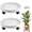 White, variant on Diigabo 2 Pack 14 Inch Round Plant Caddy with 4 Wheels, Heavy Duty Rolling Plant Stand, Wheeled Planter Saucer Tray Trolley for Planter Pot Indoor Outdoor, White