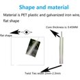 thumbnail image 6 of 500 Pack 6 Inch Clear Plastic Coated Twist Ties, Reusable Flexible Fasteners for Cords, Trash Bags, Gardening & Daily Use, 6 of 6