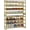 8 Tiers-Gold, variant on Large Shoe Rack, 8 Tiers Heavy Duty Metal Shoe Storage Rack for Closet Front Door Entrance, Up to 50 Pairs, Black