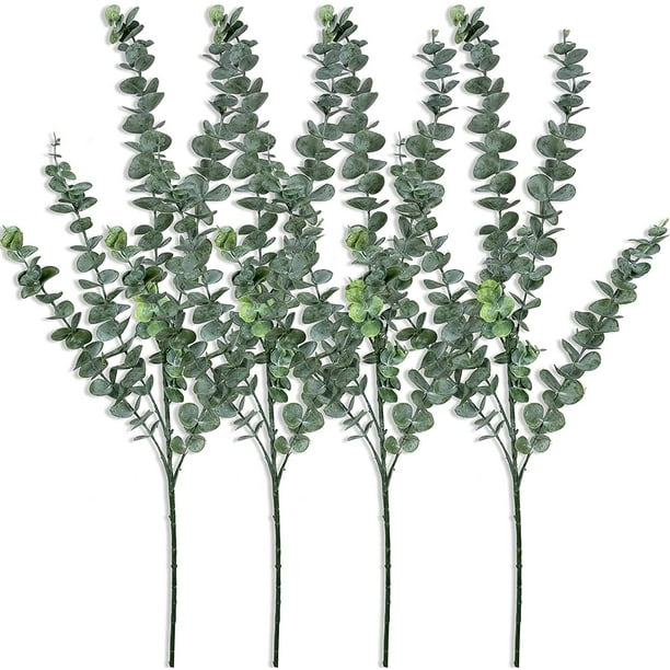 4PCS Artificial Olive Branches for Vase 34 Inch Fake Plants Olive Branch  Leaves Long Stems with Fruits for Floral Arrangement Home Decor Table
