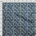 thumbnail image 3 of oneOone Cotton Poplin Fabric Stripe & Chevron Ikat Printed Craft Fabric BTY 42 Inch Wide, 3 of 4