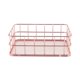 thumbnail image 2 of Storage Basket metal Wire Bathroom Shelves Makeup Organiser Rose Gold Brush Pen Holder Wire Mesh Bathroom Toiletries Storage Basket, 2 of 5