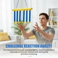 thumbnail image 3 of Reflective Drop Stick Challenge Game, Hand Eye Coordination Reflex Training Toy, 3 Adjustable Speed Modes, Catching Sticks Game for All Ages (Yellow), 3 of 9