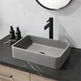 thumbnail image 3 of Vinnova 9259-BAS-GR Avila Grey Concrete Rectangular Vessel Bathroom Sink, 3 of 8