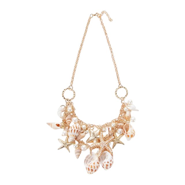sweethay Collar Estrella de mar Cadenas colgantes Collares ajustables Aleación Cuello Decoración Cumpleaños Decoraciones Joyas para citas Fiesta Ropa, zapatos y accesorios Miscelánea sweethay AP014544-00