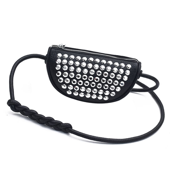 Studded Shoulder Bags for Women Punk Style Small Crossbody Bag Handbags