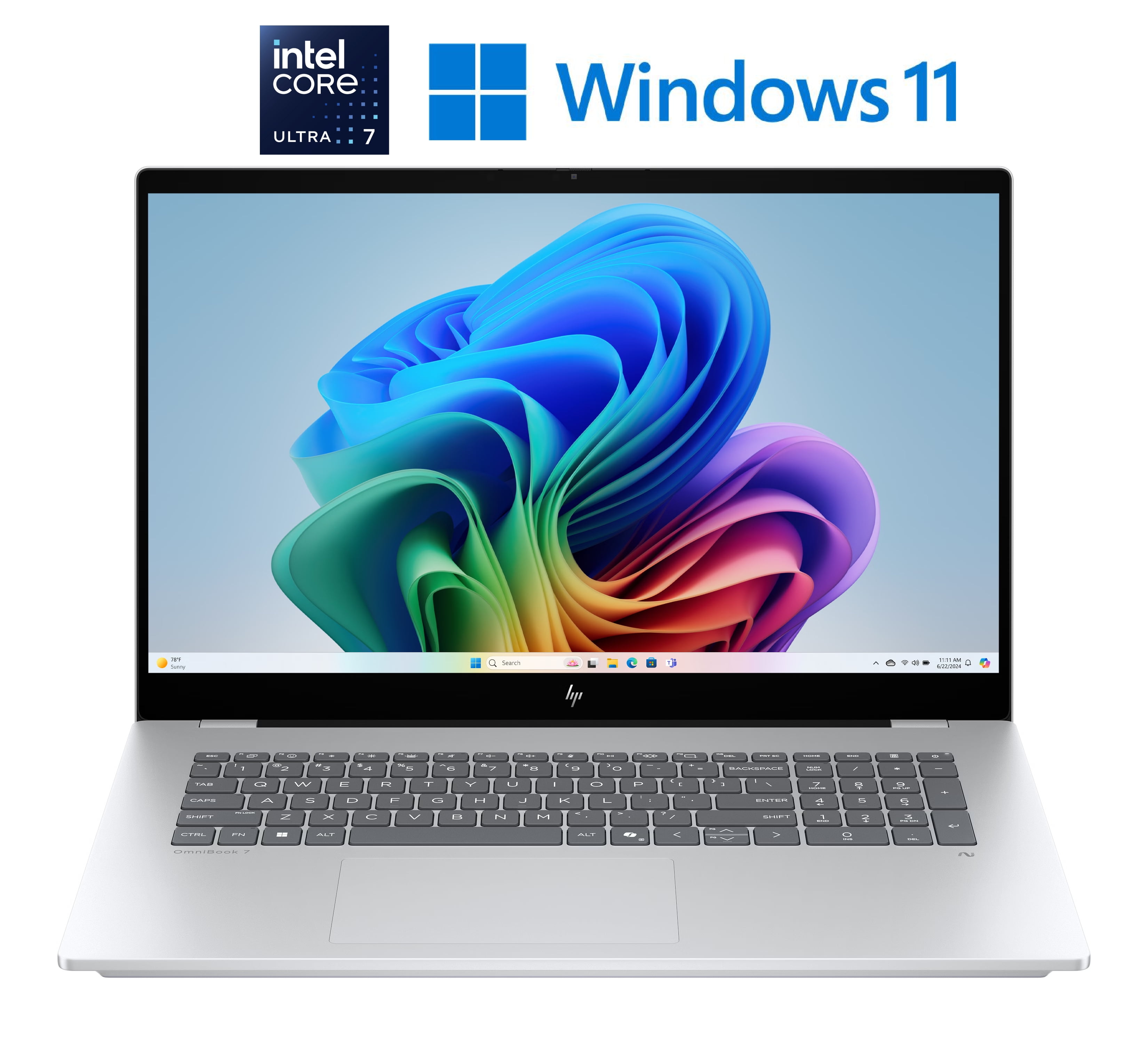 PC IA nouvelle génération HP OmniBook 7 17-dc0010ca (B84YKUA) Intel Core Ultra 7 Arc 140V 32Go RAM 1To SSD Windows 11 Famille