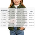 thumbnail image 6 of OGLCCG Girls Sherpa Fleece Vest Kids Full Zip Fuzzy Sleeveless Jacket with Pockets Lightweight Soft Warm Winter Coat(Army Green,8-9 Years), 6 of 8