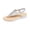 Silver, variant on Womens Flat Sandals Platform Slip on Open Toe Hollow Out Adjustable Strap Beach Orthopedic Wedge Sandals Arch Support Lounge Walking Shoes Silver 36(US-5.5)
