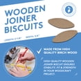 thumbnail image 3 of Wooden Joiner Biscuits Size 10, 100 Pieces by Woodpeckers, 3 of 5