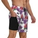 thumbnail image 2 of Fotbe Peonies Traje de Baño para Hombre – Shorts de Natación de Secado Rápido con Forro y Bolsillos-Large, 2 of 6