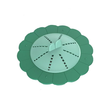 

Silicone Floor Drain Cover Detachable Deodorizing Cute Colorful Household Bathroom Strainer Hair Filter Accessories Green