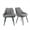 Grey, variant on Modern Fabric Dining Chairs Set of 2, Upholstered Chairs with Backrest for Kitchen, Orange