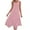 Pink, variant on Women's Summer Casual Tank Dress Sleeveless Long Midi Dress with Pockets Loose Comfy Flowy A-Line Sundress Womens Denim Dress Khaki S