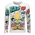 thumbnail image 2 of TweetyBird Looney Tunes Men's Graphic T Shirts Long Sleeve Printed Tee Tops Autumn Casual T-Shirt Fall Clothes 2XL, 2 of 6