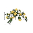 thumbnail image 3 of Artificial Morning Glory, Hanging Faux Flowers, Wall Decor Vines for Patio, Balcony, Wedding, 1 Pcs, 3 of 6