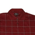 thumbnail image 3 of Arrow Men's Windowpane Polo Shirt Chocolate Truffle Size Small, 3 of 3