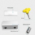 thumbnail image 2 of 2 Packs Sliding Window Wedge Lock With Key Limiter Adjustable Sliding Door Frame Aluminum Alloy Anti-theft Security For Child Safety For School Dorm H, 2 of 5