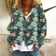 thumbnail image 1 of Chaqueta informal de manga larga sin capucha para mujer, cárdigan estampado a la moda, chaqueta informal de moda, camiseta de manga larga con cuello en V, chaqueta informal de manga larga con capucha,, 1 of 5