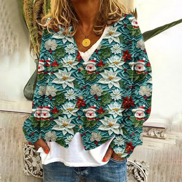 Chaqueta informal de manga larga sin capucha para mujer, cárdigan estampado a la moda, chaqueta informal de moda, camiseta de manga larga con cuello en V, chaqueta informal de manga larga con capucha,