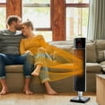 thumbnail image 2 of Costway 1500W Portable Oscillating Ceramic Tower Heater w/ Timer Remote Control Room Use, 2 of 11