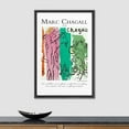 thumbnail image 3 of PixonSign Framed Canvas Print Wall Art Marc Chagall Forest Animal Watercolor Pastel Classic Vintage Illustrations Fine Art Decorative Multicolor for Living Room, Bedroom, Office - 16"x24" BLACK, 3 of 5
