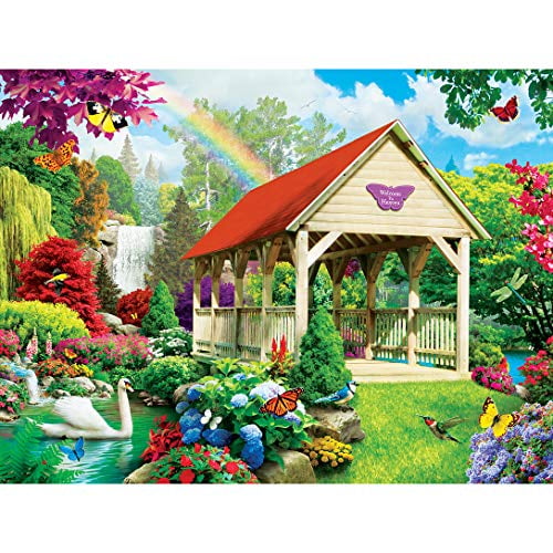 Masterpieces Memory Lane Welcome To Heaven 300 Piece Ezgrip Jigsaw Puzzle Walmart Com Walmart Com